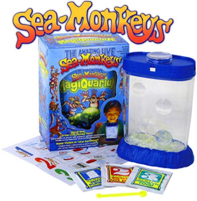 Amazing Live Sea Monkeys Ocean Zoo Marine Monkey Tank Aquarium Habitat Seafoam 